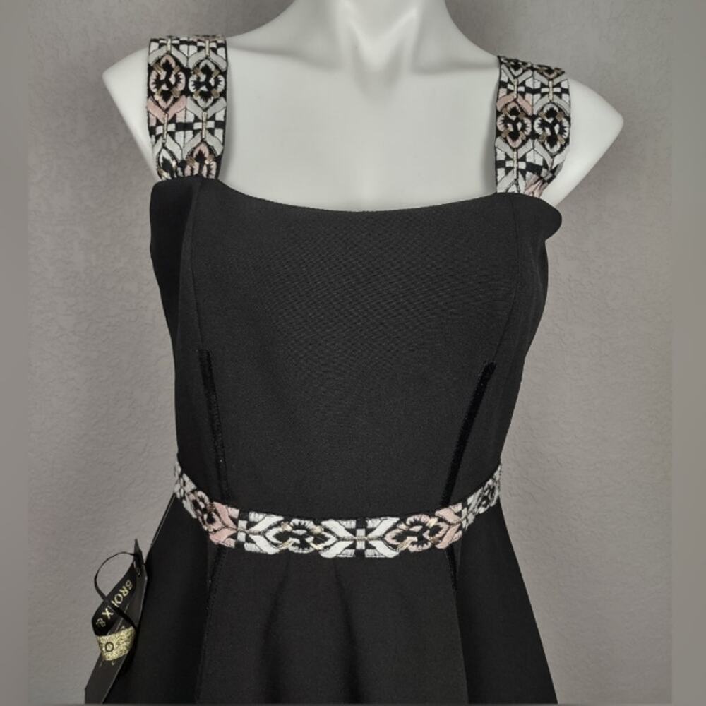Bronx and Banco Ethnos Ruffle Black Sleeveless Dress Size 6 / Medium - Picture 11 of 16